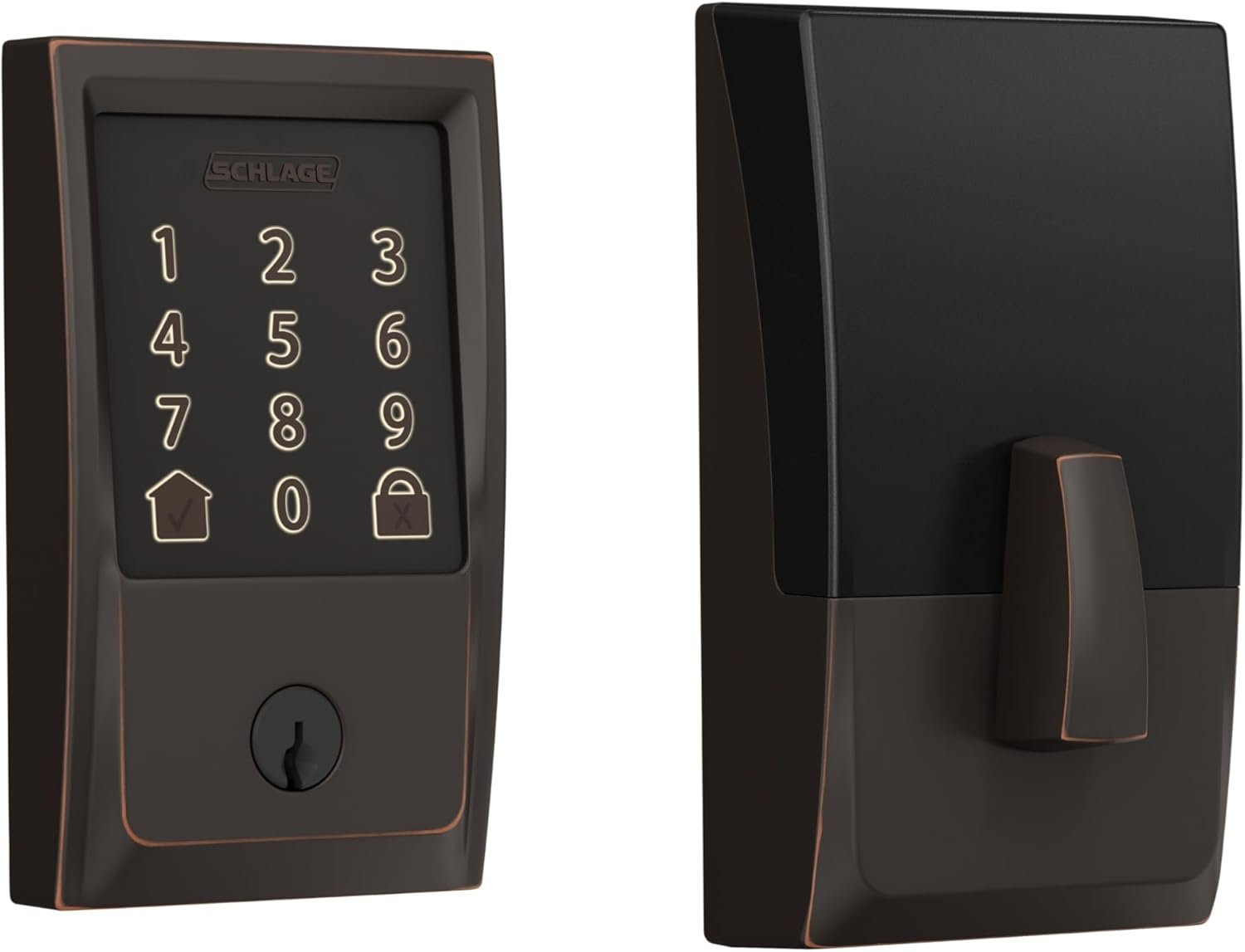 Schlage Encode Smart Wi-Fi Deadbolt Lock with Touchscreen Keypad, Keyless