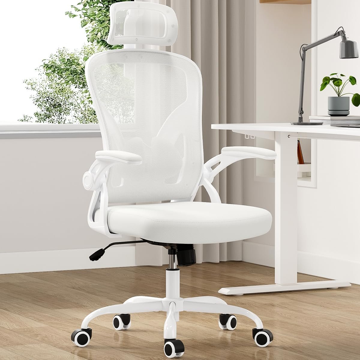 Farini Ergonomic Office Chair, Home Office Desk Chair with Headrest,