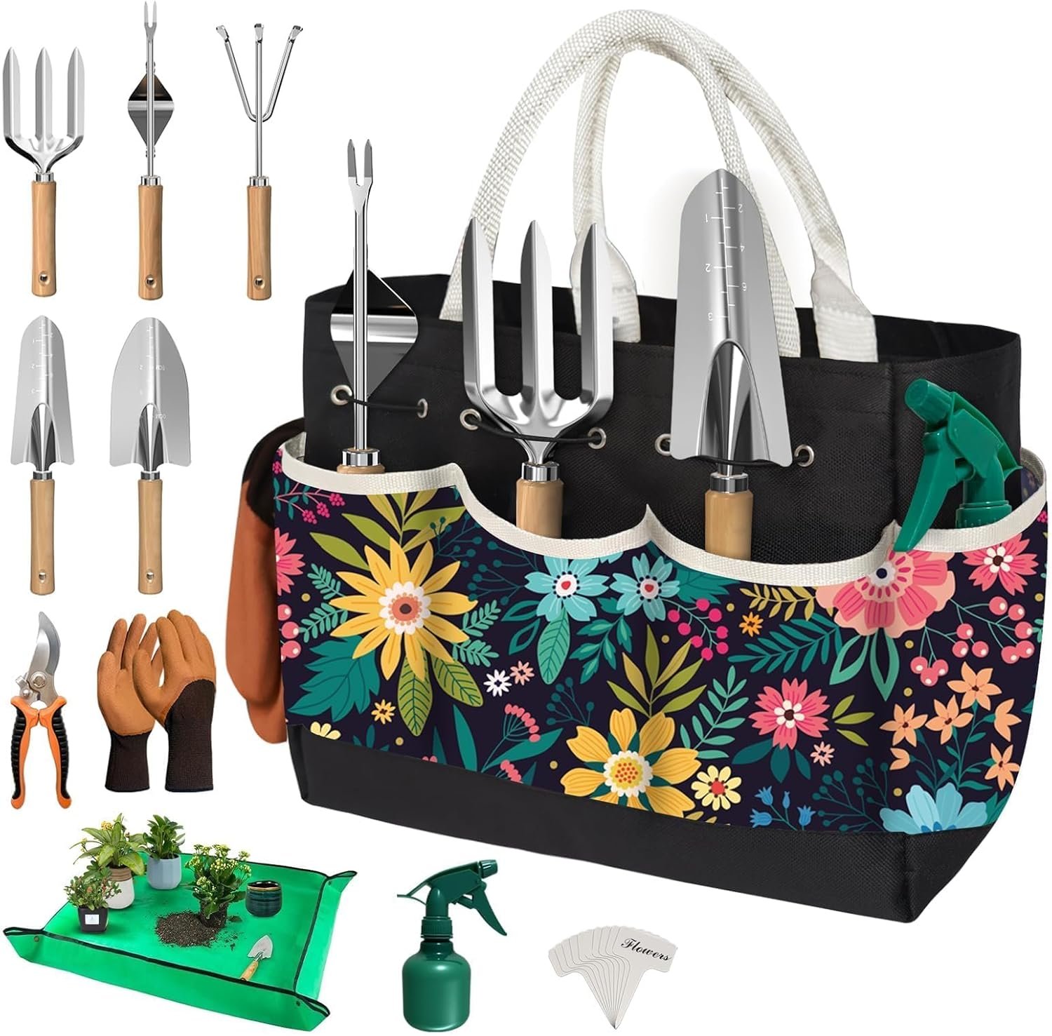 22Pcs Gardening Tools Set for Women Heavy Duty Garden Hand