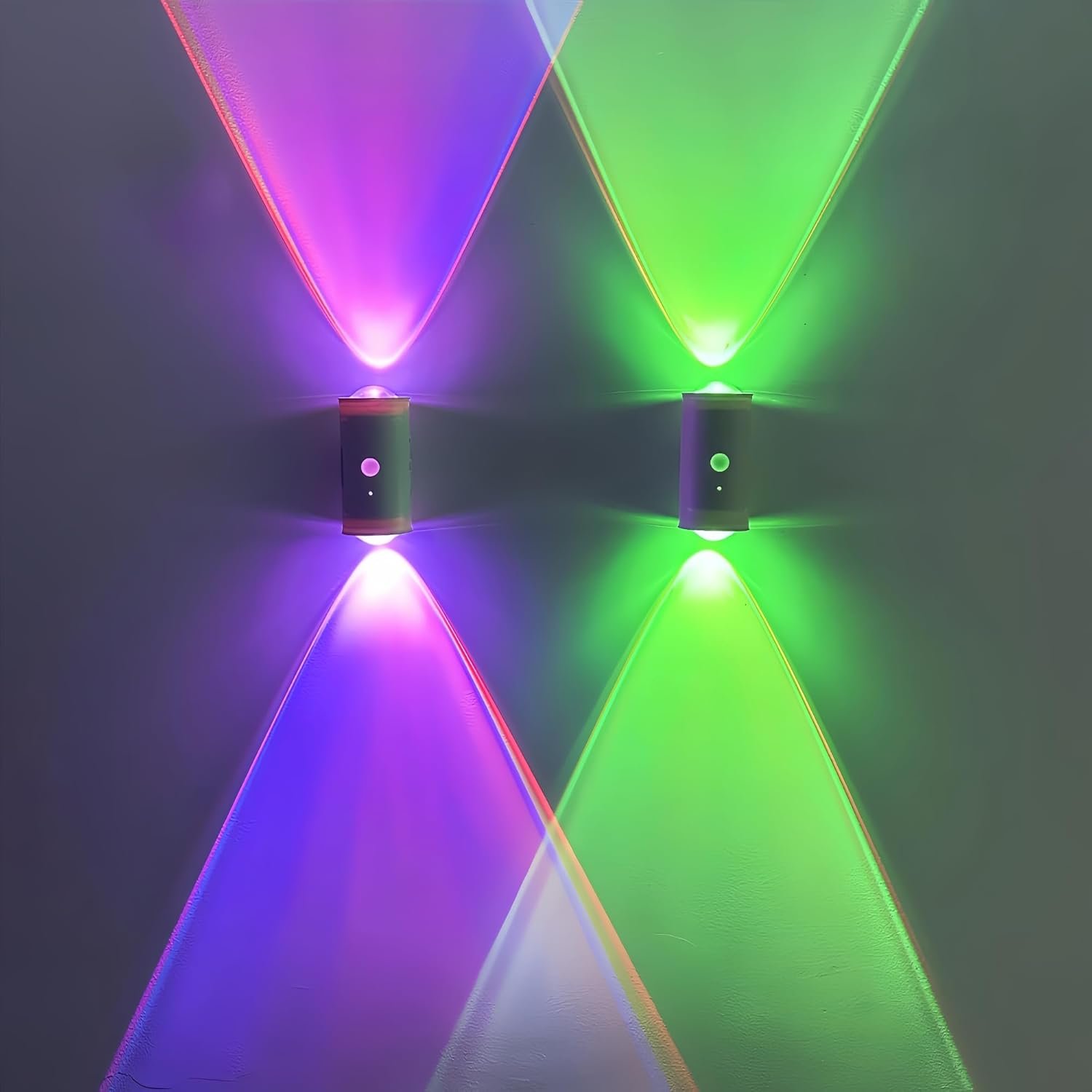 4 Pack Rechargeable Dynamic RGB LED Wall Lamp, Motion-Sensing Step