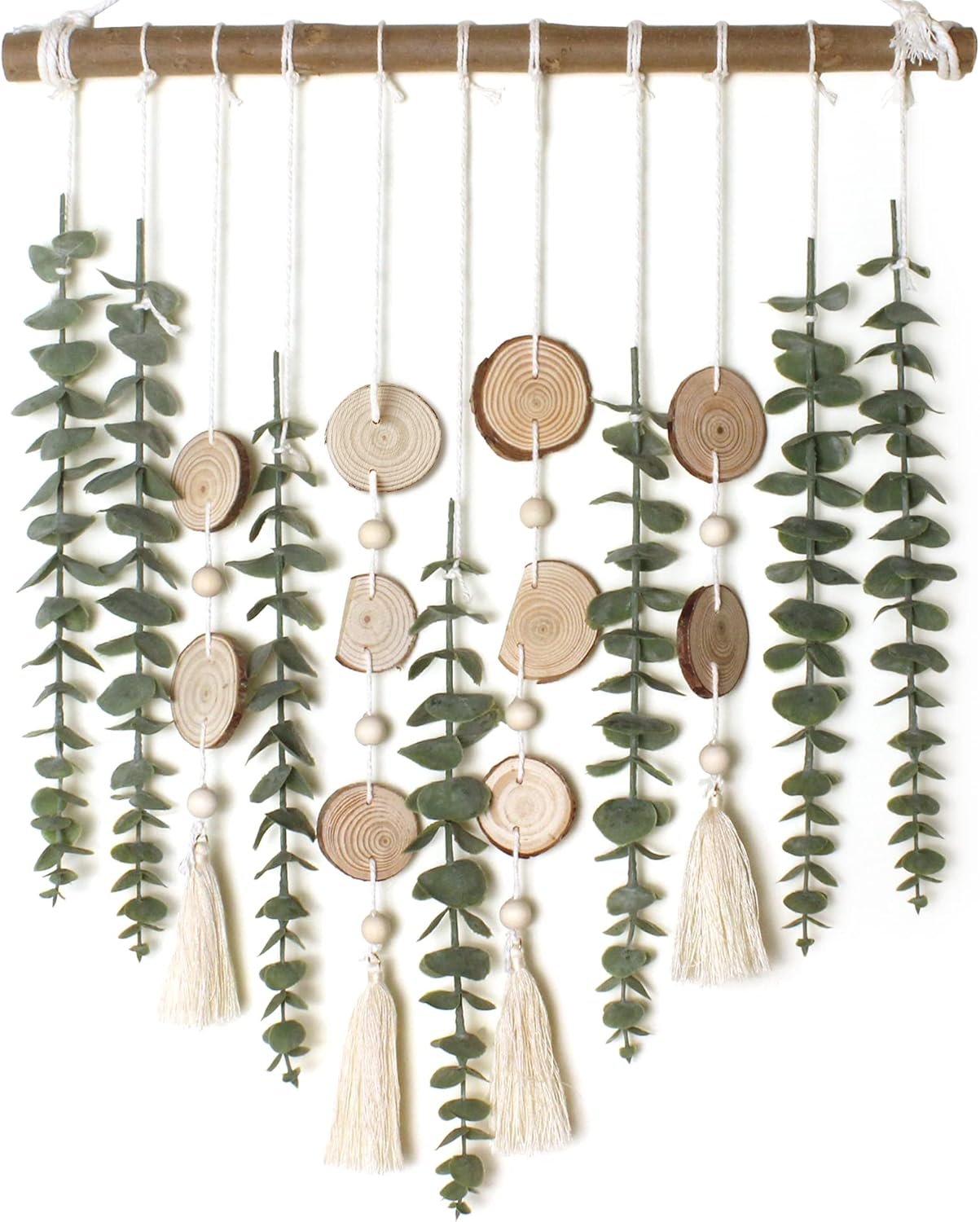 Artificial Eucalyptus Wall Decor Fake Greenery Leaves Stems Wall Hanging