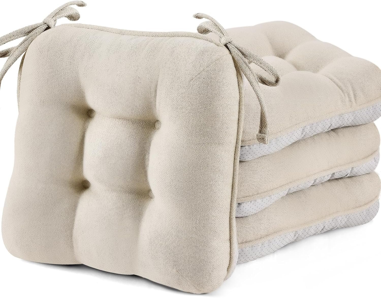 BETU Chair Cushions for Dining Chairs Set of 4,3.5" Thick