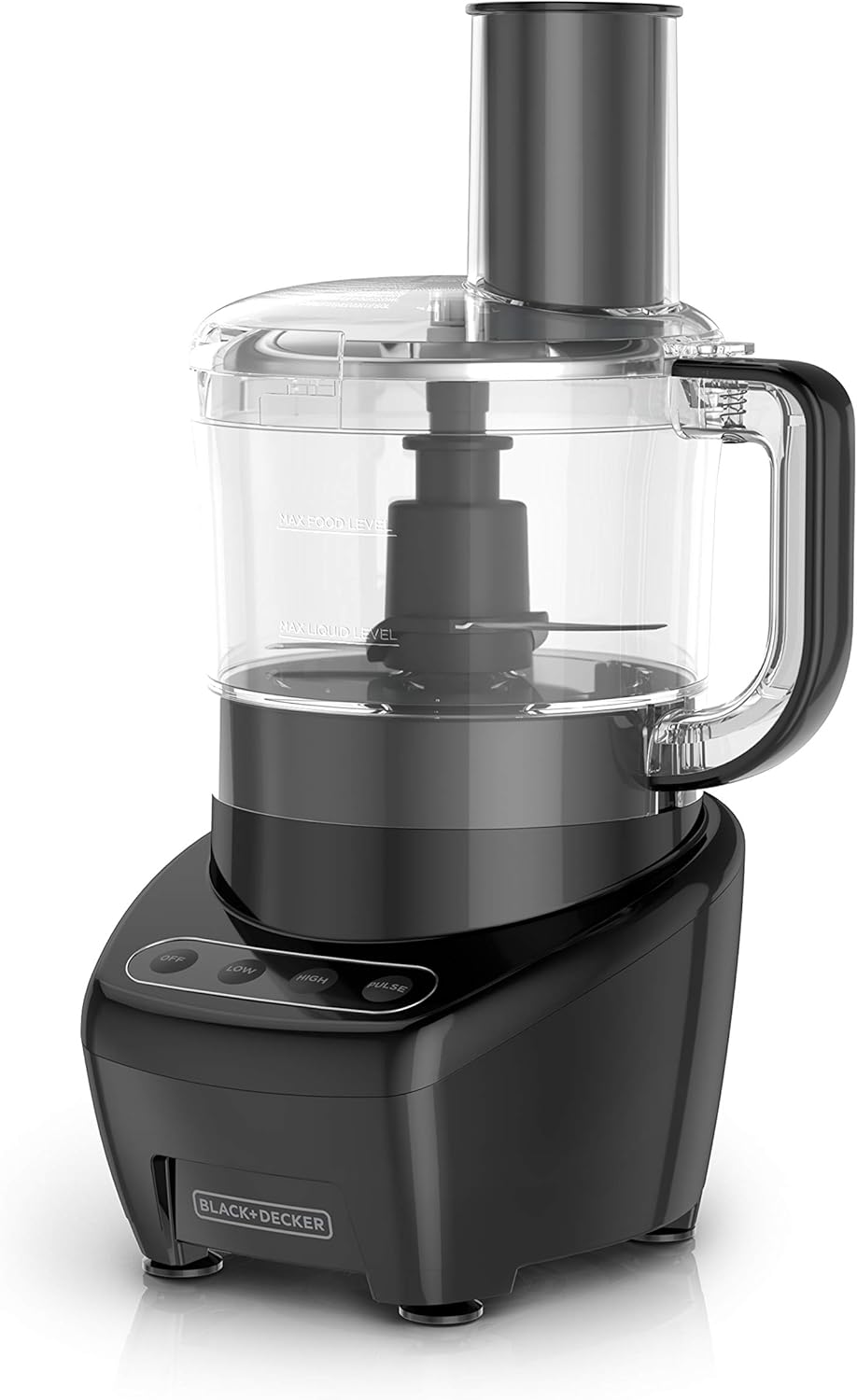 BLACK+DECKER 3-in-1 Easy Assembly 8-Cup Food Processor, Stainless Steel S-Blade,