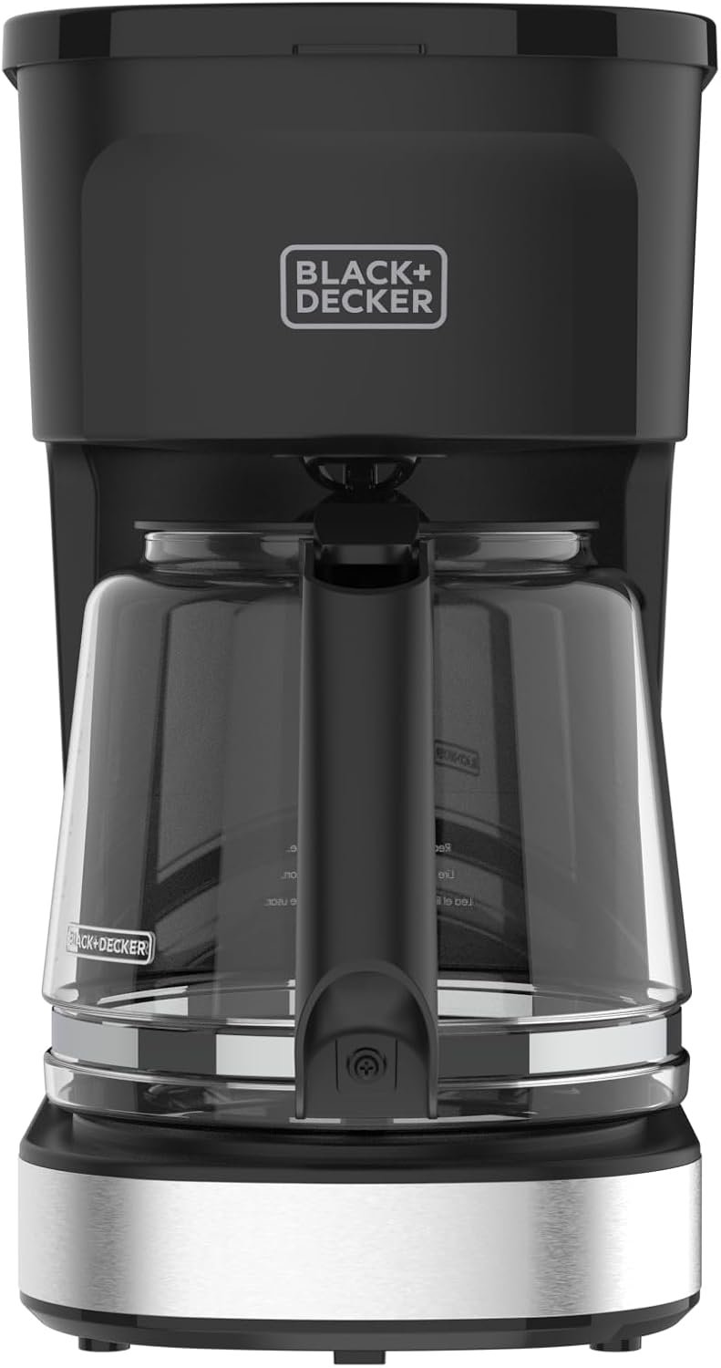 BLACK+DECKER CAFÉCRAFT 12-Cup Coffee Maker, One-Switch Drip Coffeemaker with Vortex