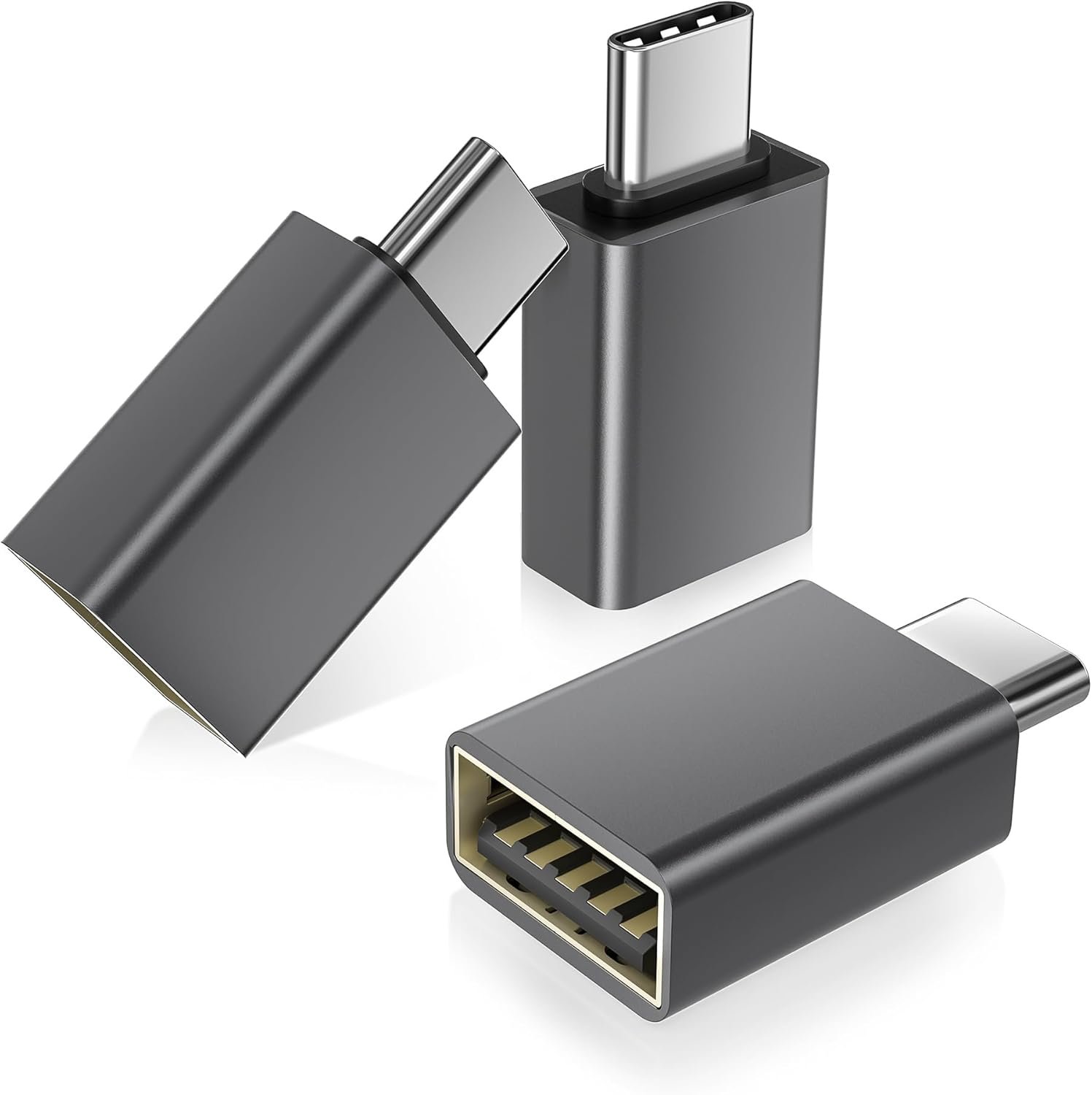Basesailor USB C to USB Adapter 3Pack,USBC Male to A