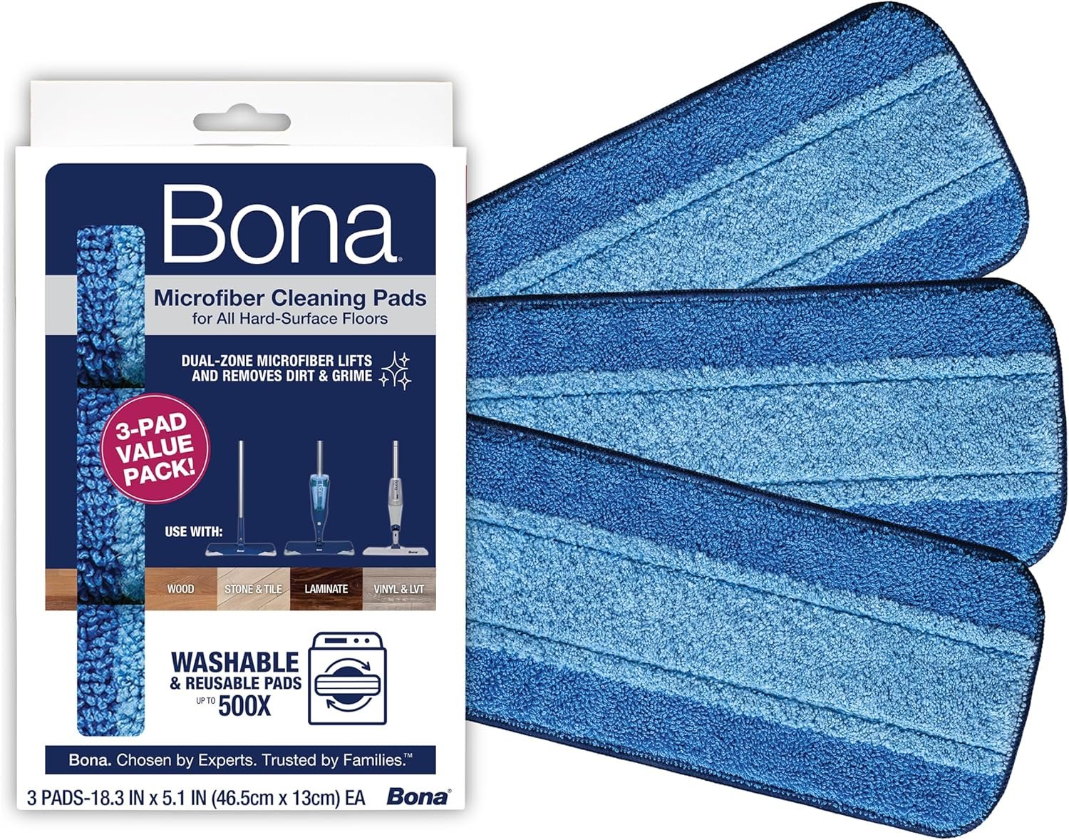 Bona Mop Microfiber Cleaning Pad for Hardwood & Hard Surface