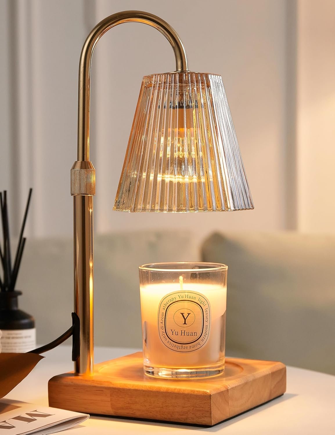 Candle Warmer Lamp with Timer, Dimmable Candle Warmer for Home