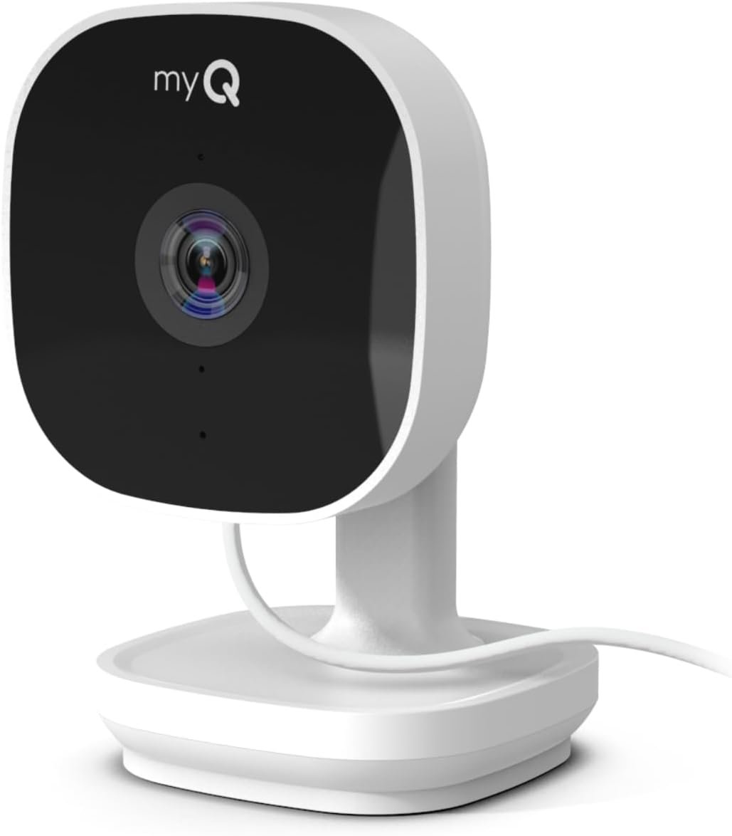 Chamberlain myQ Smart Indoor Security Camera – 1080p HD Video,