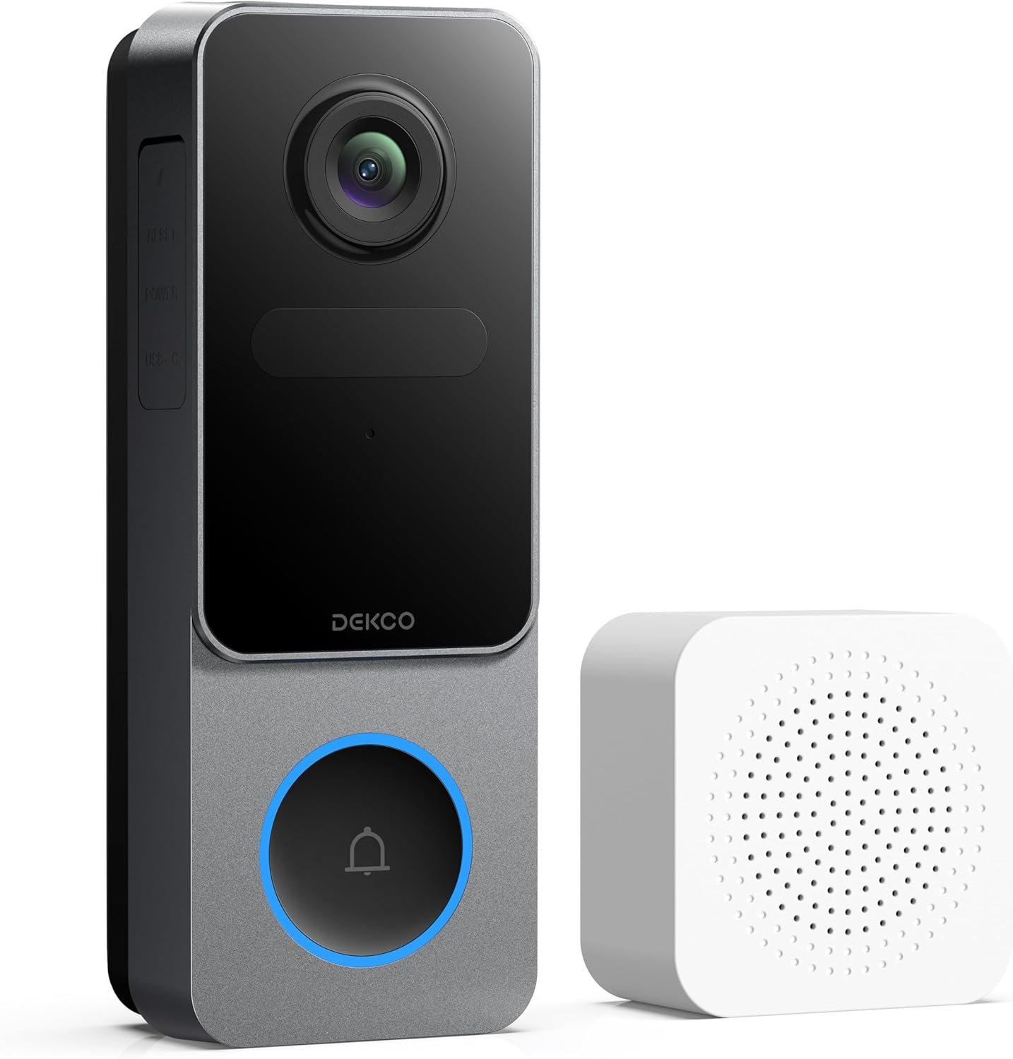 DEKCO Wireless Video Doorbell Camera, 2K Head-to-Toe View (9:16), 170°