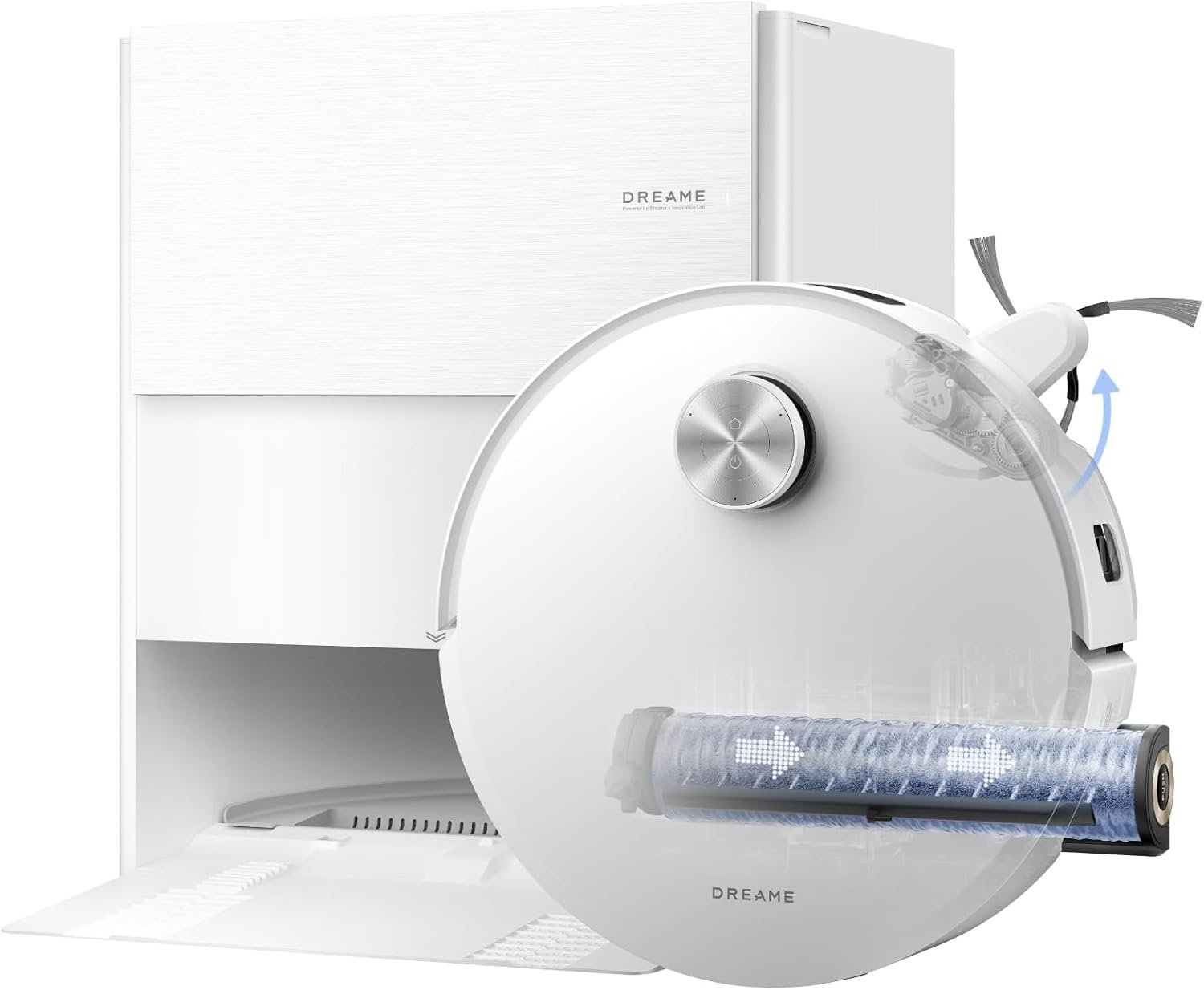 DREAME Aqua10 Roller AE Robot Vacuum, Roller Mop Fresh Water