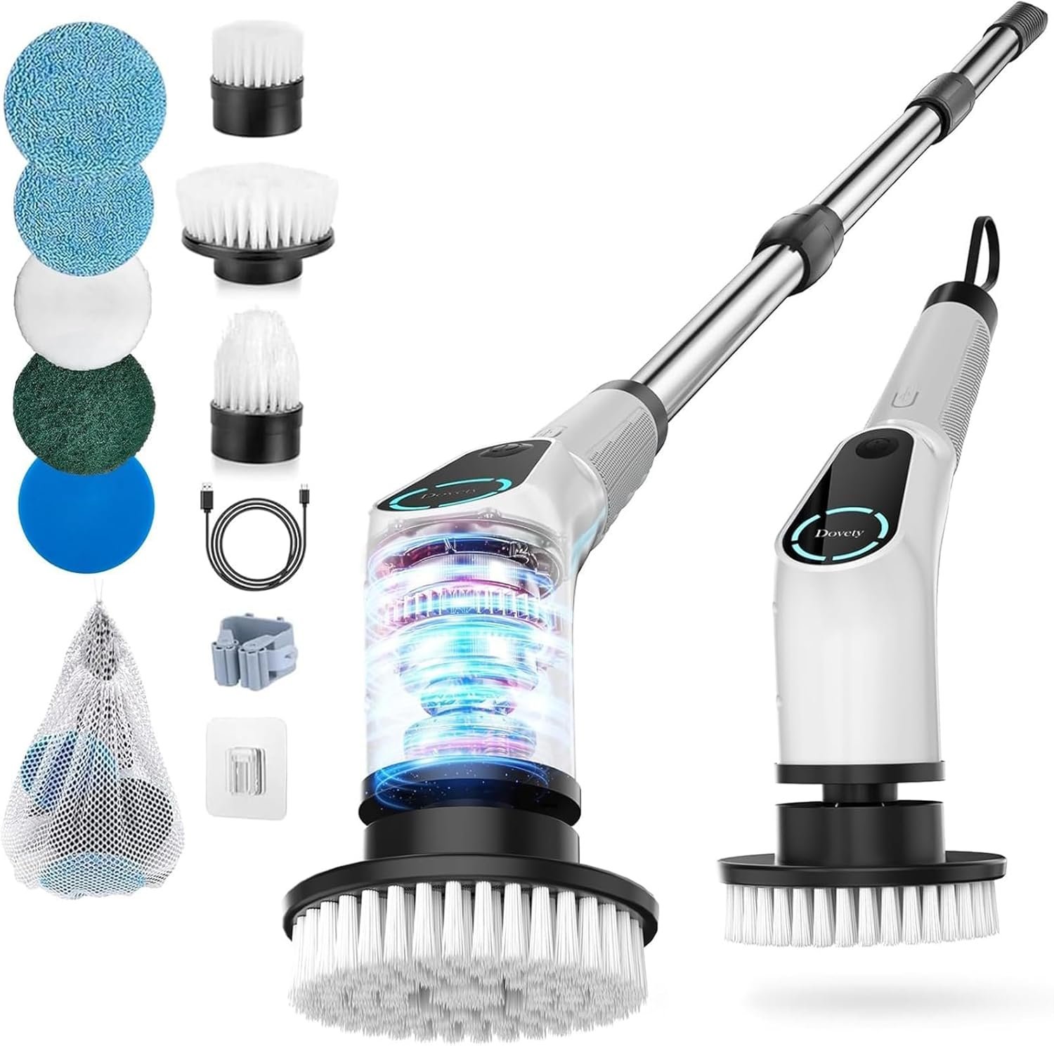Dovety Electric Spin Scrubber, Shower Scrubber, Power Cleaner Tools with