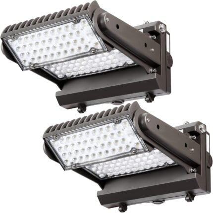 Dusk to Dawn 150W Rotatable LED Wall Pack Light, 5000K 21000LM 800-1000W HPS/HID Equiv, ETL Adjustable Head Outdoor LED Wallpack Lighting Fixture for Area Light, Parking, Garages,Warehouse,Entrance