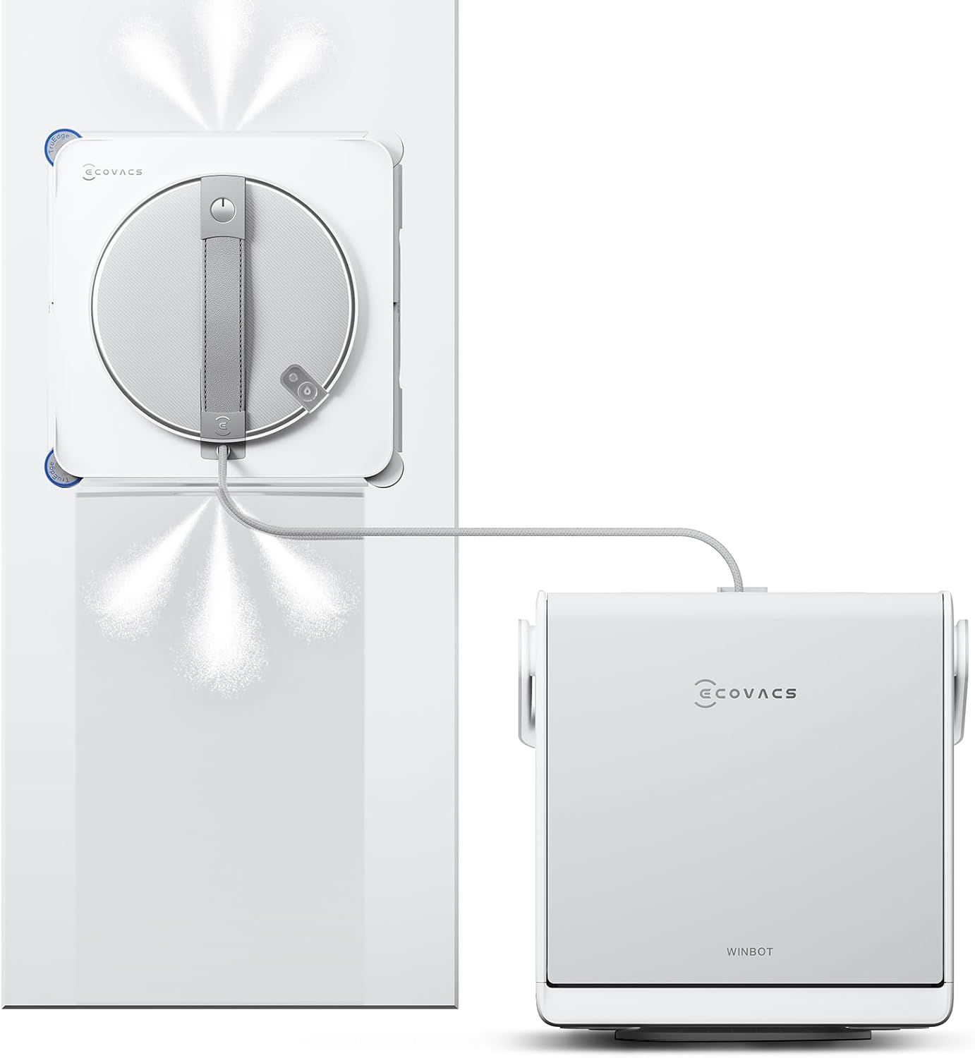 ECOVACS WINBOT W2S Omni Window Cleaning Robot, with 6-in-1 Multifunction