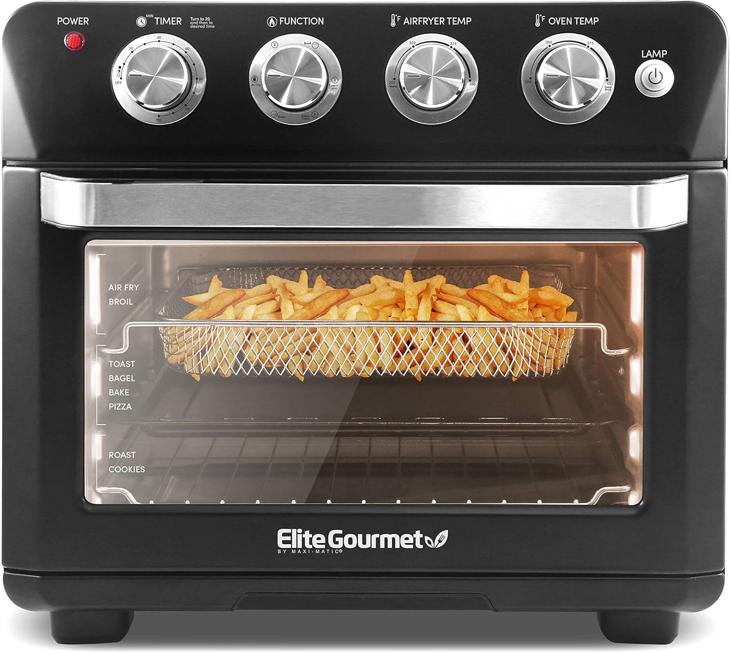 Elite Gourmet EAF9100 Maxi-Matic Electric Fryer Oven, Oil-Less Convection Oven