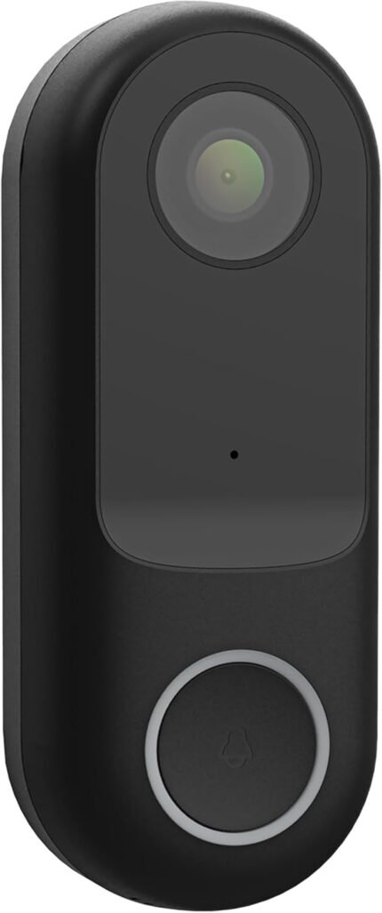 Feit Electric Smart Doorbell Camera with SD Card, 1080p HD Video, Motion Alerts, Night Vision 30ft, 2-Way Audio, Wired (No Battery), 2.4GHz Wi-Fi, Local SD Storage, No Subscription, App Control