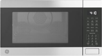 GE 4-in-1 Countertop Microwave Oven, 1.0 Cu Ft, 1050W Convection Microwave with Air Fry & Broil, Compact and Quiet, Stainless Steel, Ideal for Apartments, Dorms & Offices, GCST10A1WSS
