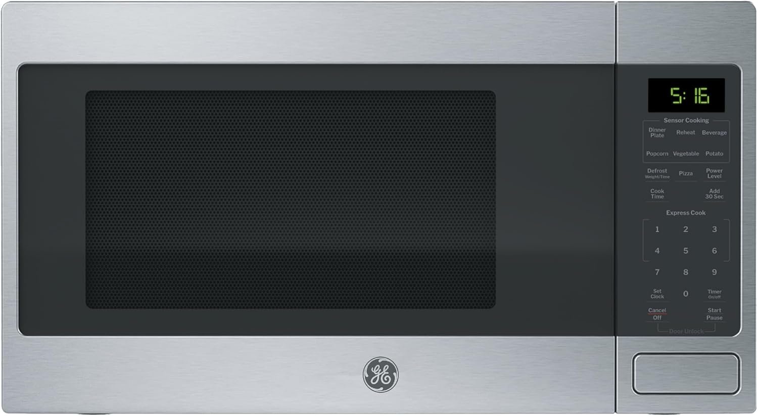 GE Countertop Microwave Oven, 1,150-watt Capacity, 1.6 Cubic Ft., 8