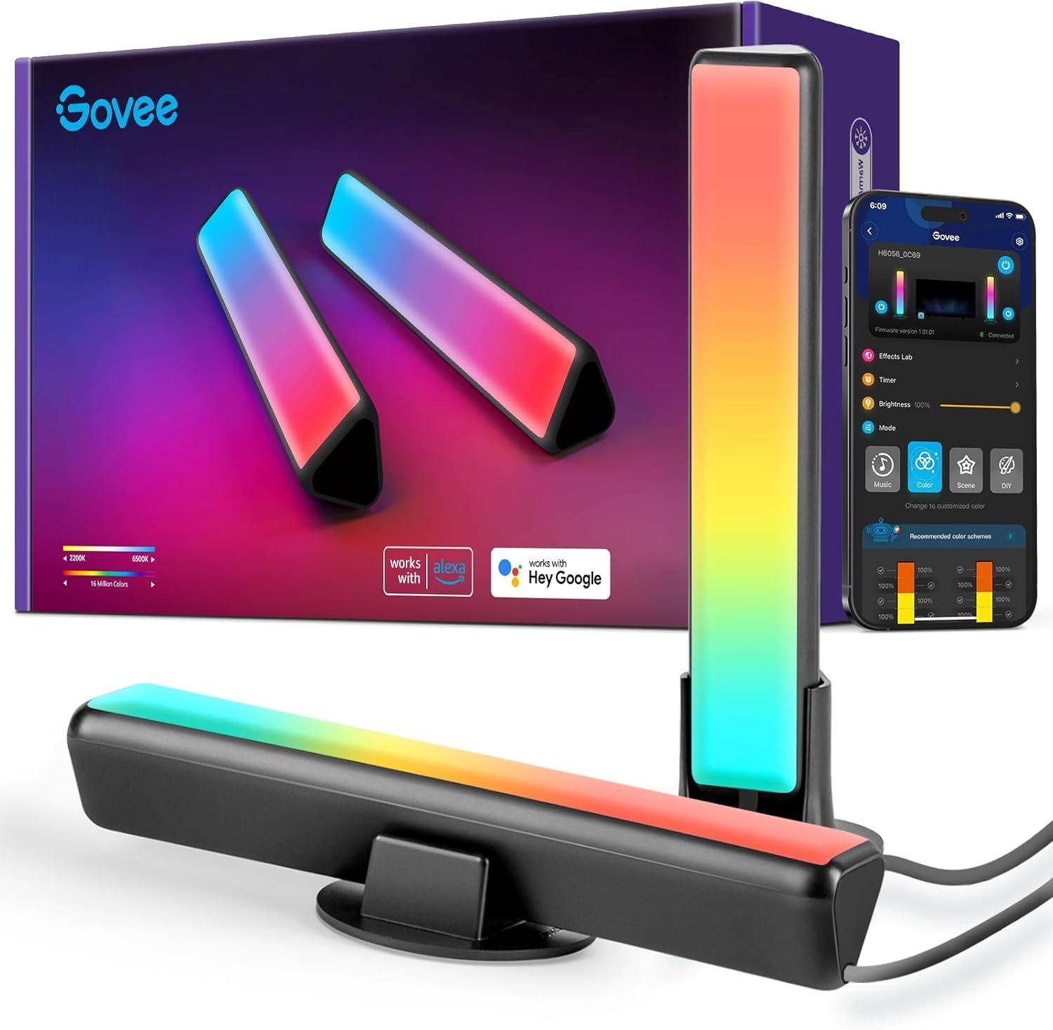 Govee Smart LED Light Bars, Work with Alexa and Google