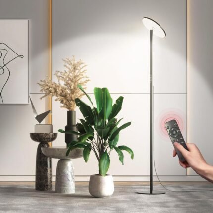 Grow Light for Indoor Plants 60W Full Spectrum LED, 85'' Adjustable Standing Plant Light, Tall Grow Light with Timer & 10-Level Dimmable, Ideal for Large Plants & Indoor Trees