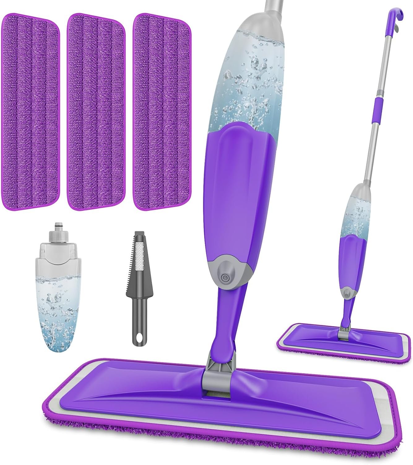 HOMTOYOU Spray Mops for Floor Cleaning: Wet Mop for Hardwood