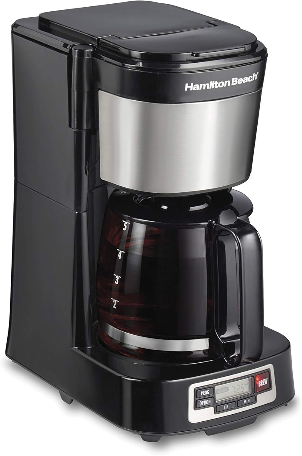 Hamilton Beach 5 Cup Drip Coffee Maker with Easy FrontFill