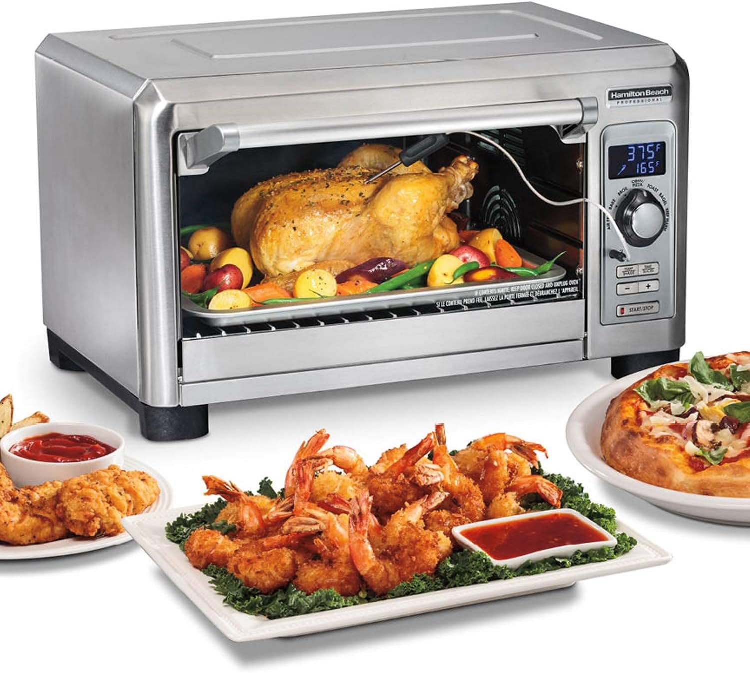 Hamilton Beach Professional Sure-Crisp Digital Toaster Oven Air Fryer Combo,