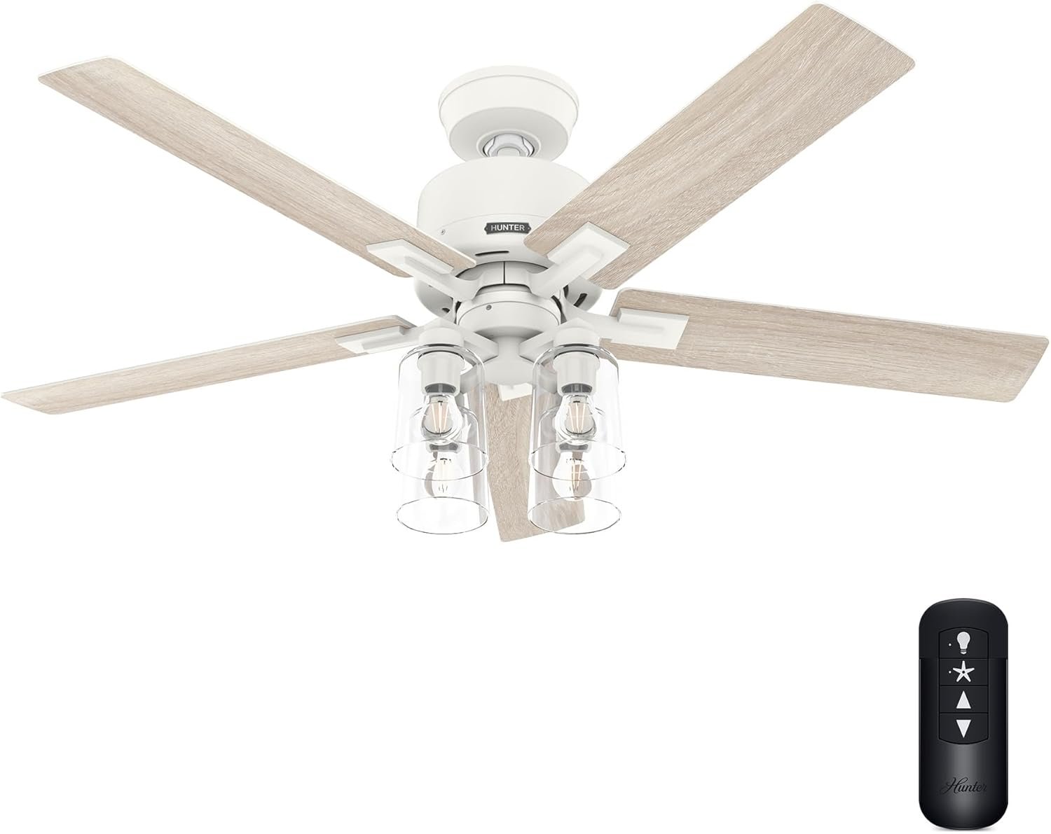 Hunter 52 inch Indoor Ceiling Fan with LED Lights and