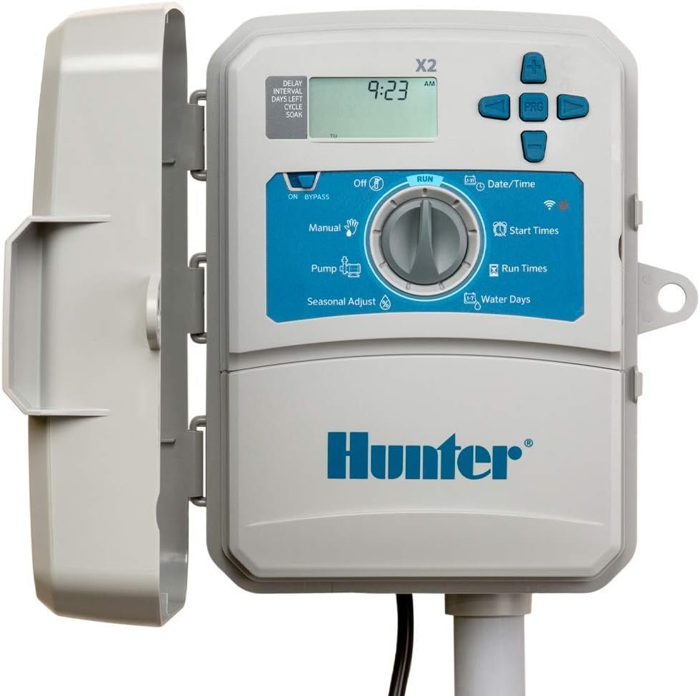Hunter X2 14-Station Outdoor Sprinkler Controller, Wi-Fi Capable Smart Irrigation
