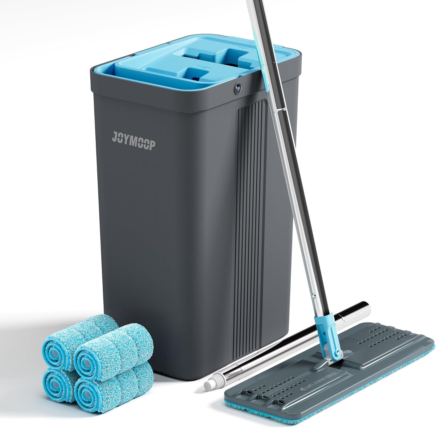 JOYMOOP Mop and Bucket Set, Mops for Floor Cleaning, Wall