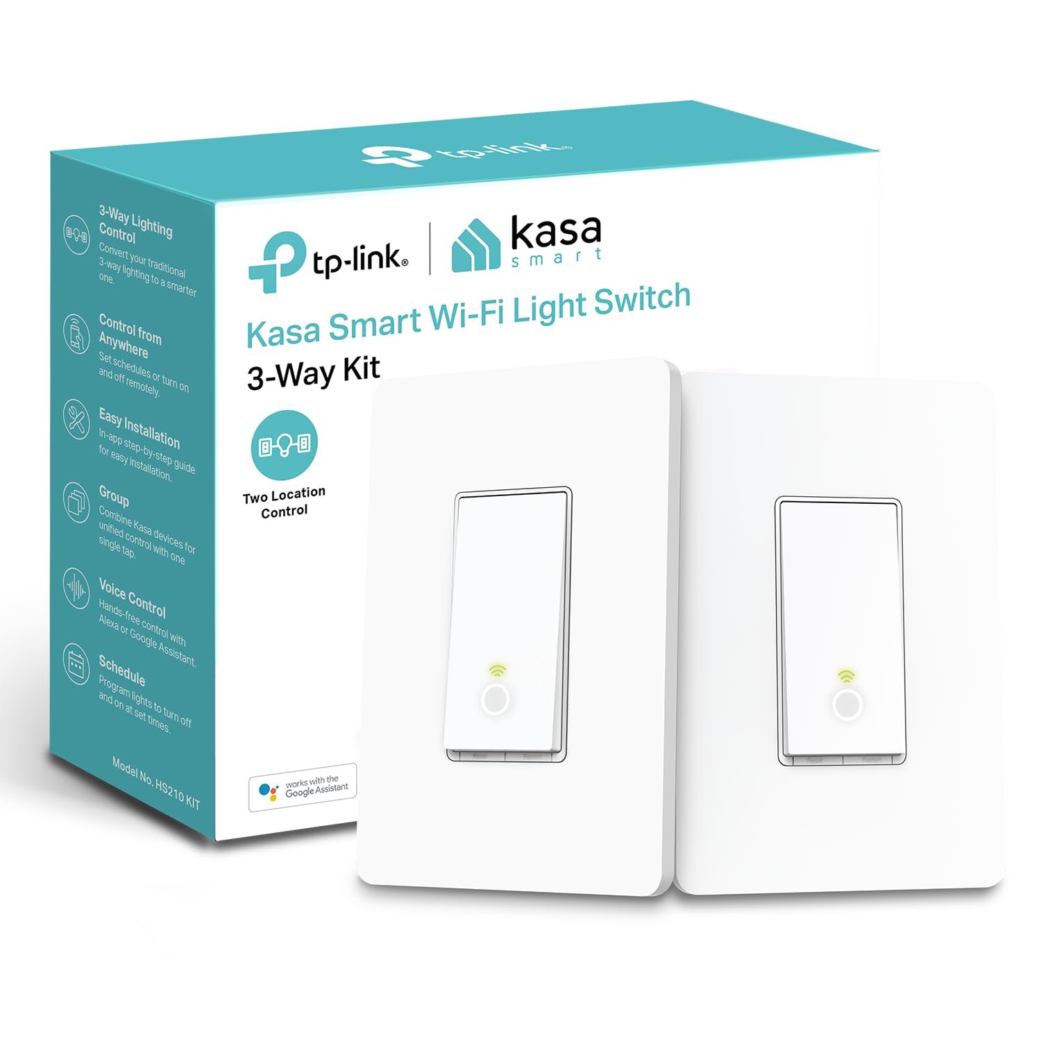 Kasa Smart 3 Way Switch HS210 KIT, Needs Neutral Wire,