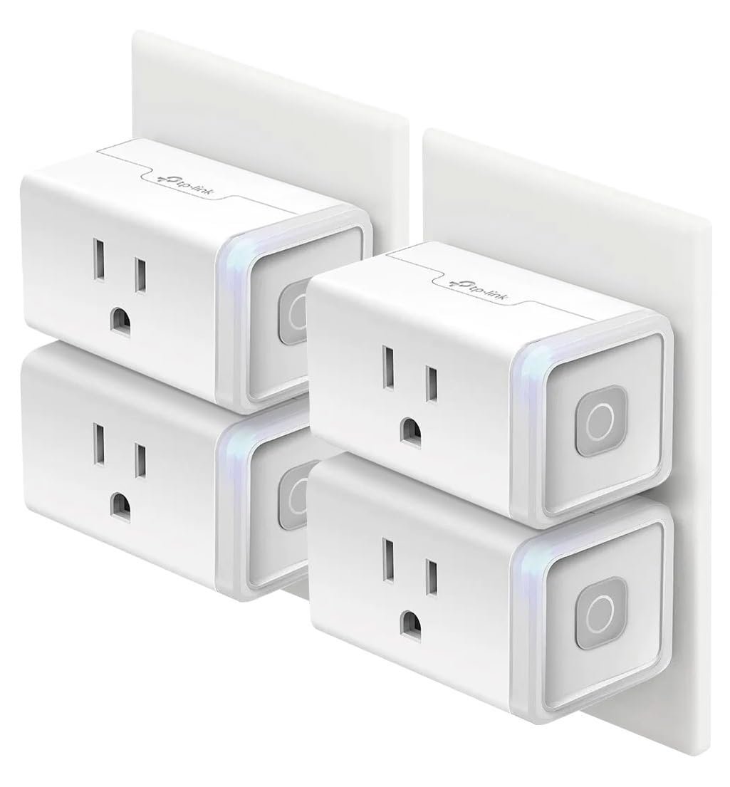 Kasa Smart Plug HS103P4, Smart Home Wi-Fi Outlet Works with