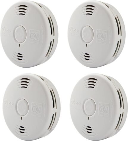 Kidde Smoke & Carbon Monoxide Detector Combo, 10-Year Battery, Replacement Alert, 4 Count (Pack of 1)