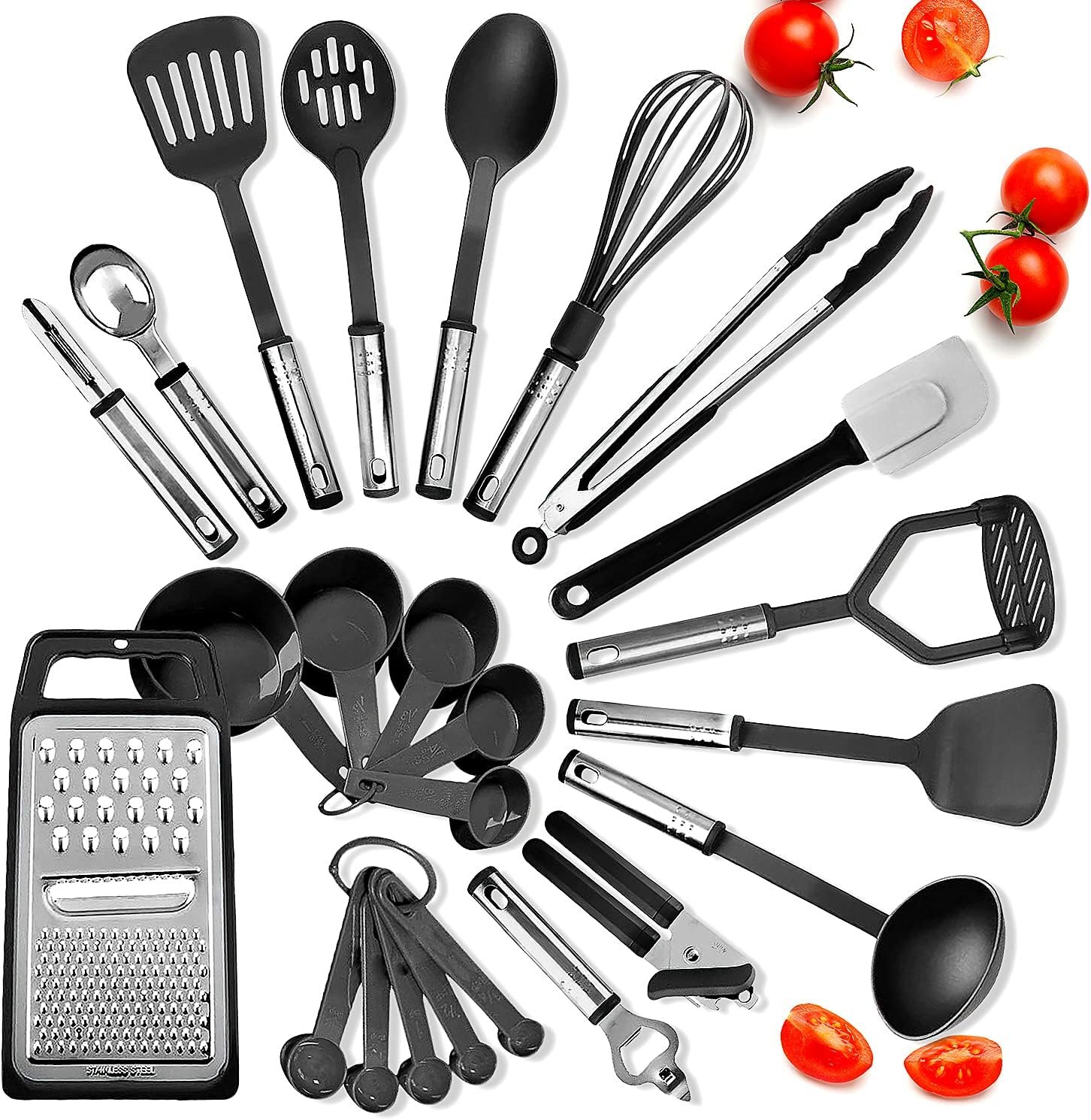 Kitchen Utensils Set - 24 PCS Nylon Cooking Utensils Set,