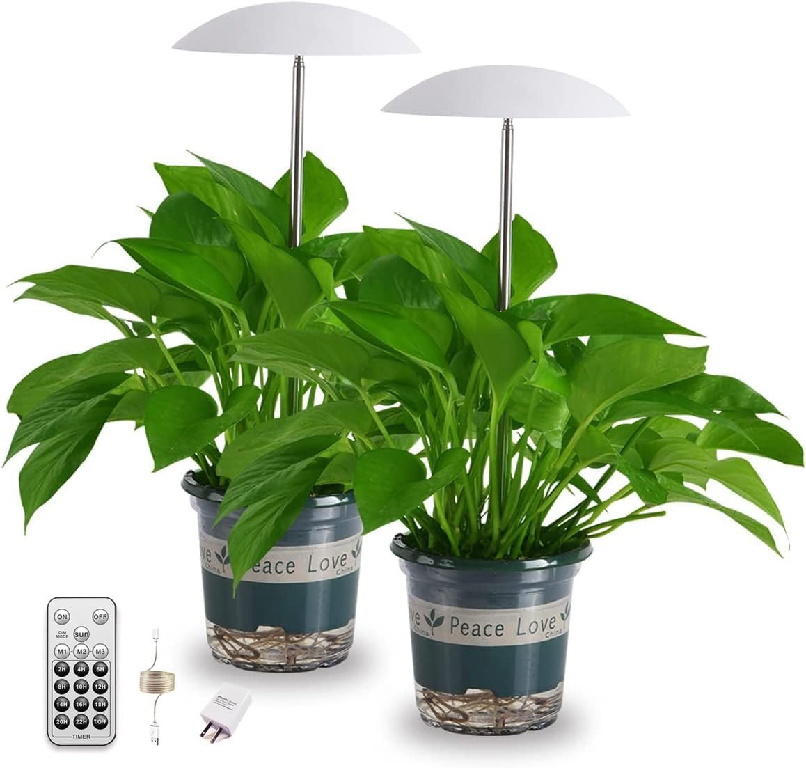 LED Grow Lights for Indoor Plants 2 Pack, Smart Full