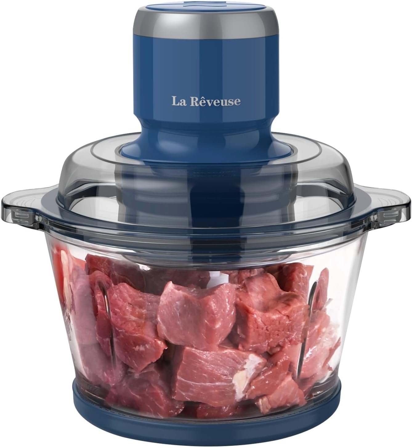 La Reveuse Food Processor,Electric Food Chopper with 7-Cup (1.7L) Glass
