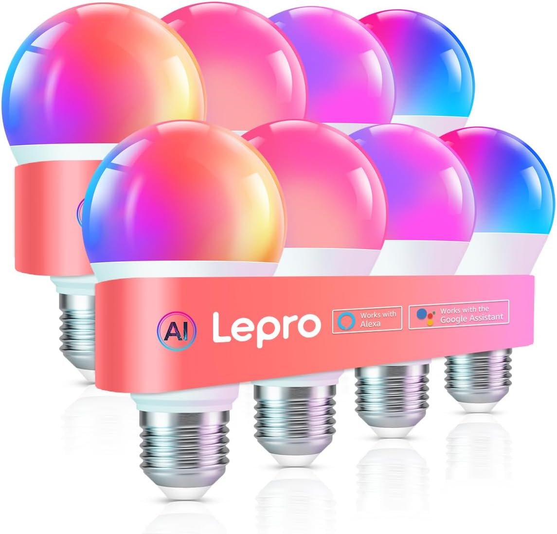 Lepro B1 AI Smart Light Bulbs - WiFi & Bluetooth