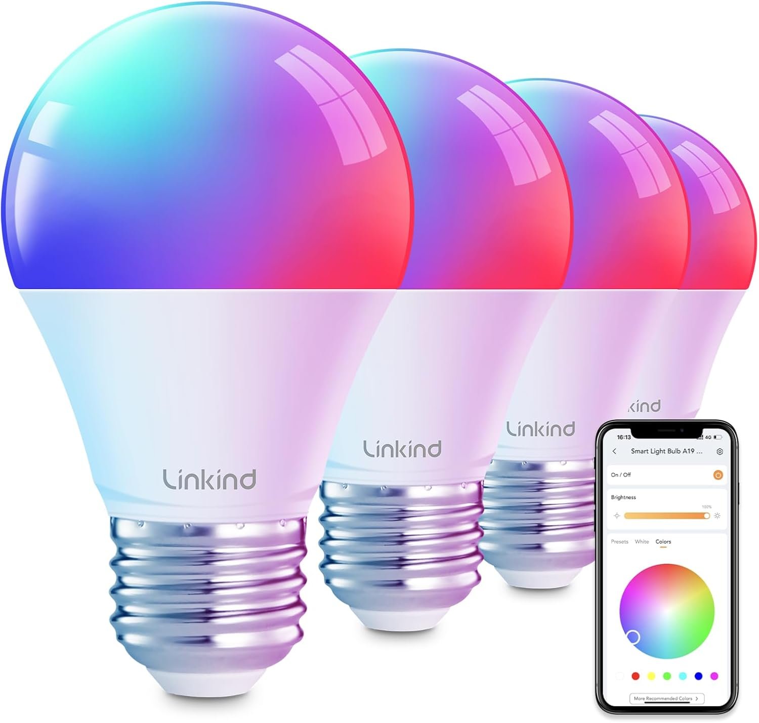 Linkind Smart Light Bulbs, Smart Bulb that Work with Alexa,