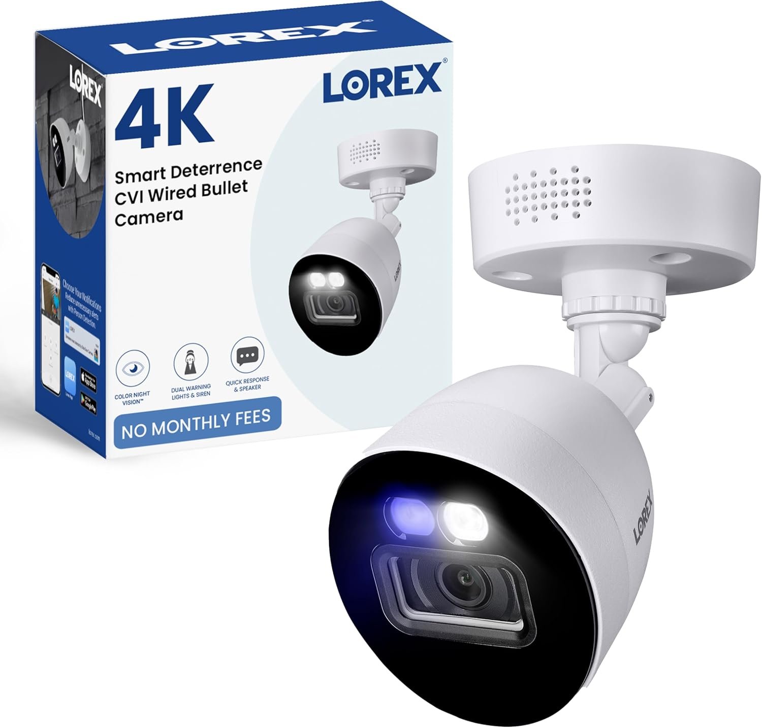 Lorex Indoor/Outdoor 4K Ultra HD Smart Deterrence CVI Wired Add-On