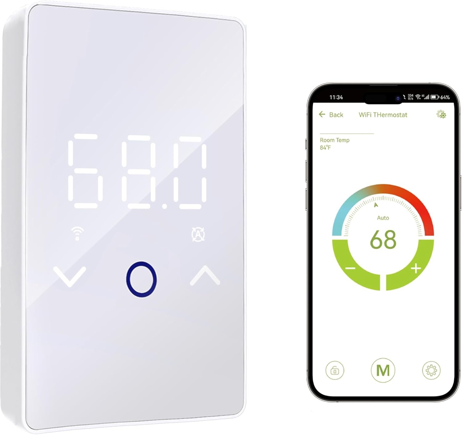 MAXKOSKO 1PC WiFi Smart Thermostat for Electric Floor Warming System