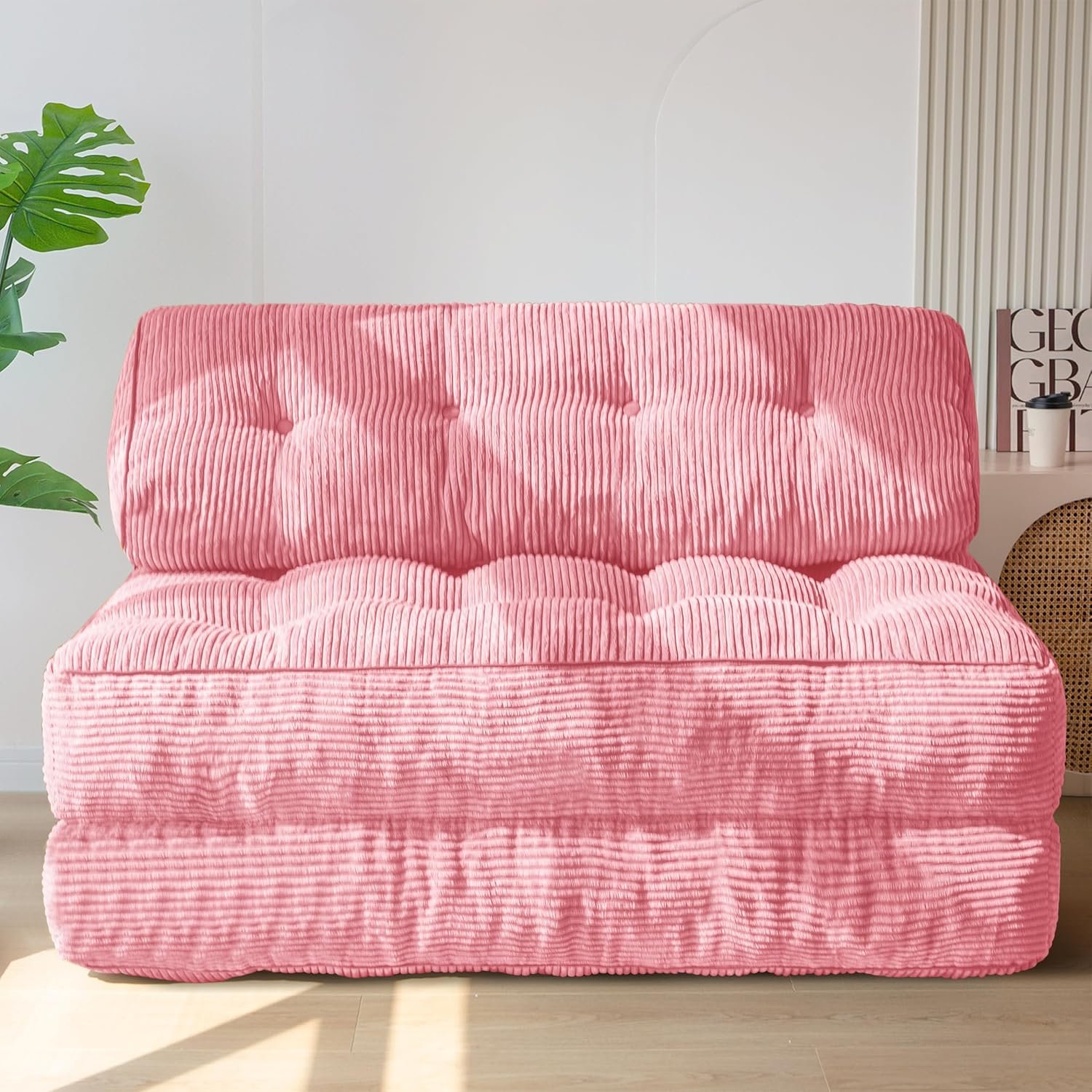 MAXYOYO Folding Sofa Bed, Convertible Sleeper Chair with Pillow Foldable