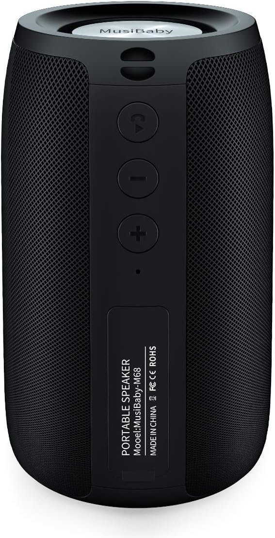 Musibaby M68 Portable Bluetooth Speaker, Bluetooth Speakers Wireless with Deep
