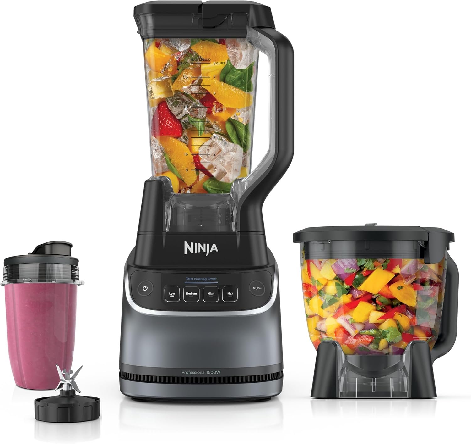 Ninja UltraCrush Professional Kitchen System | 1500W, 72oz Full-Size Blender,