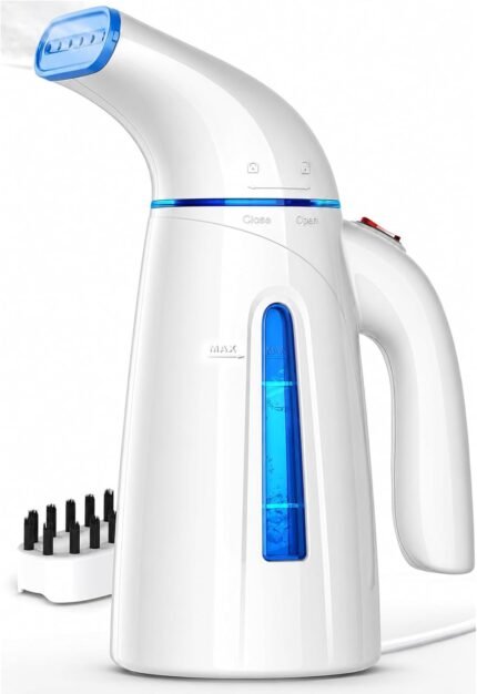 OGHom Steamer for Clothes, Handheld Clothing Steamer for Garment, 240ml Big Capacity 700W Portable Travel Steam Iron (Blue)