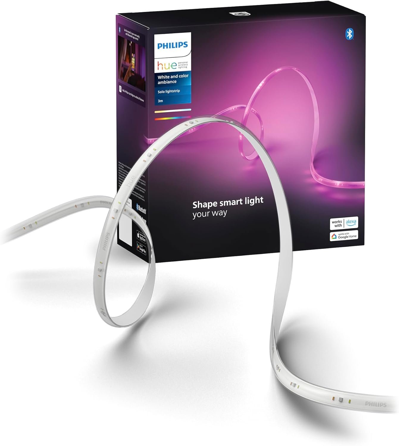 PHILIPS Hue Indoor 10 Ft Smart RGBWW LED Solo Lightstrip