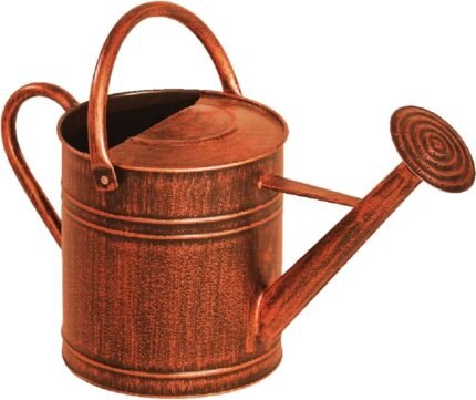 Panacea 84872 2 Gallon Brushed Bronze Watering Can, Brown