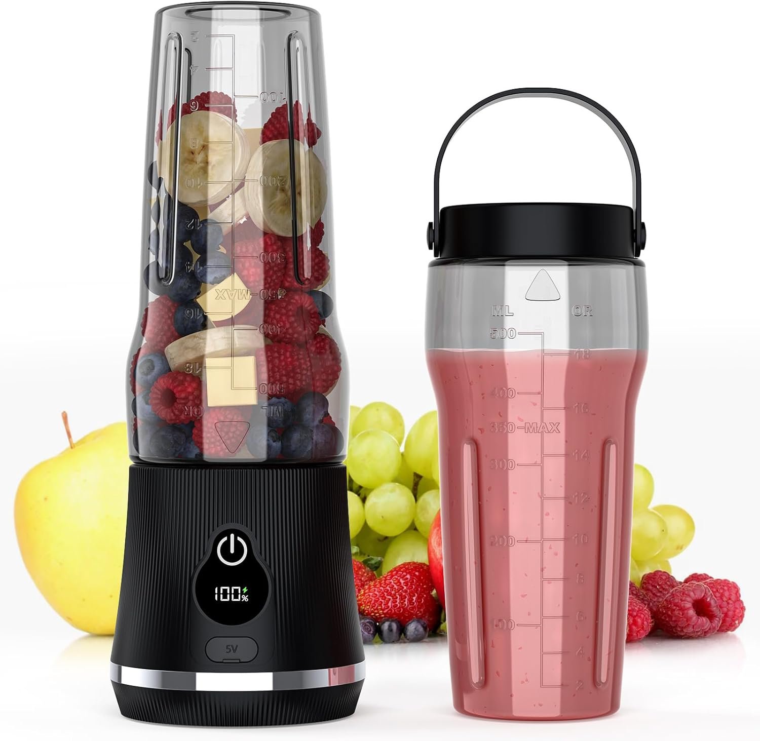 Portable Blender for Smoothies & Shakes, 17oz Personal Blender with