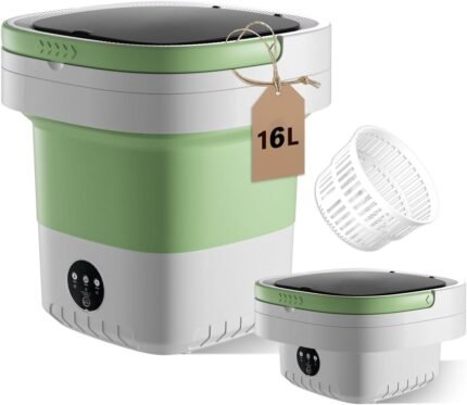 Portable Washing Machine, 16L Mini Washer Washer,3 Cleaning Modes Suitable For Home Apartments Dormitories, Hotels, Small Clothes Folding Washing Machine Of Underwear, Baby And Small Delicates