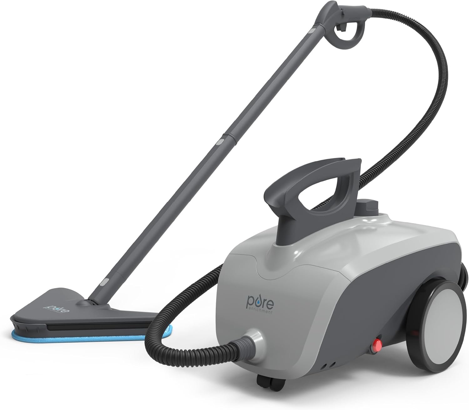 Pure Enrichment PureClean XL Rolling Steam Cleaner – Professional 1.5L