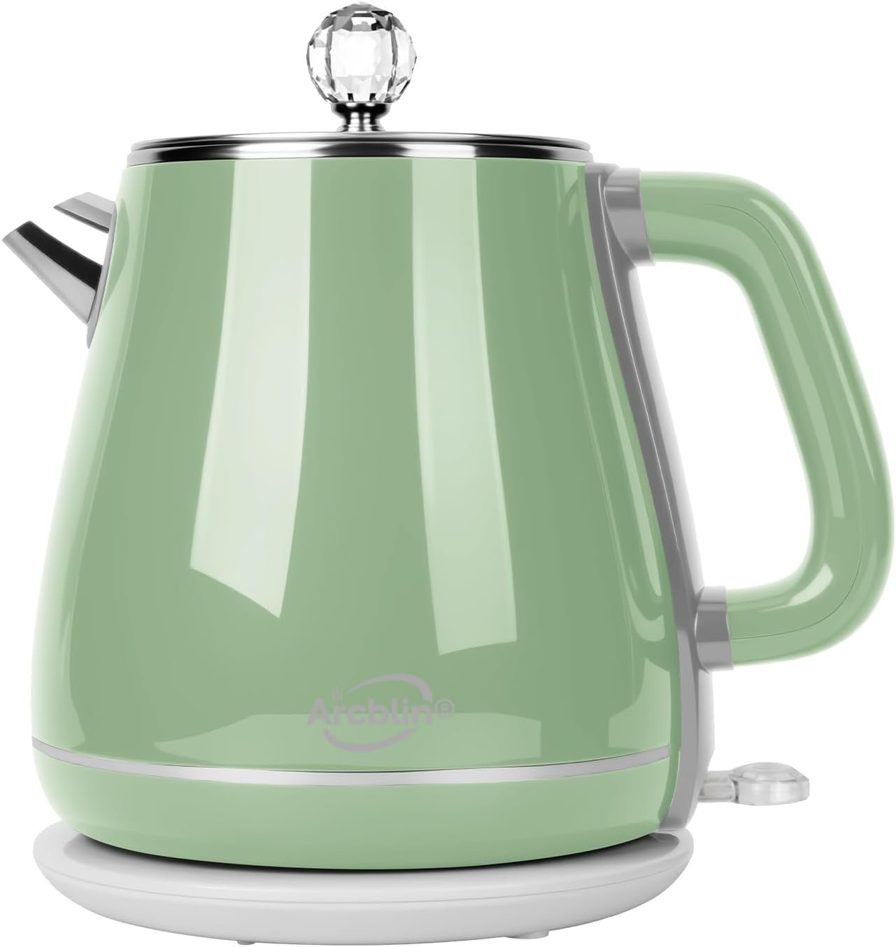 Retro Electric Kettle 1.8L, All Stainless Steel Hot Water Electric