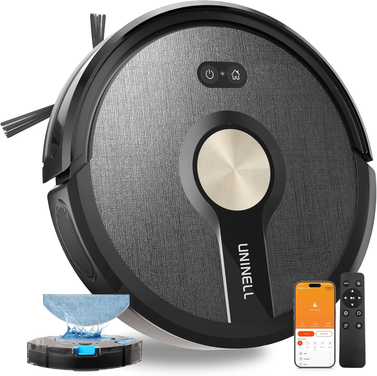 Robot Vacuum and Mop Combo,5000Pa Robotic Vacuum Cleaner,180mins Runtime Vacuum